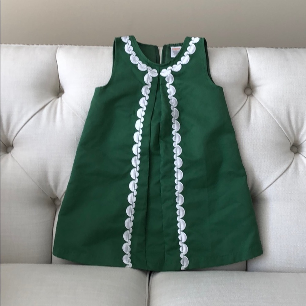 Adorable green and white Gymboree dress.